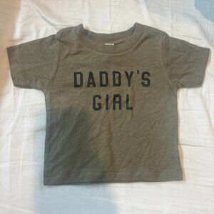 Olive Green "Daddy's Girl" T-Shirt 3-6 month